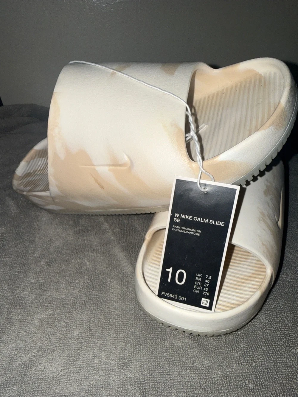 Nike Women Calm Slide SE - Phantom/Beige
